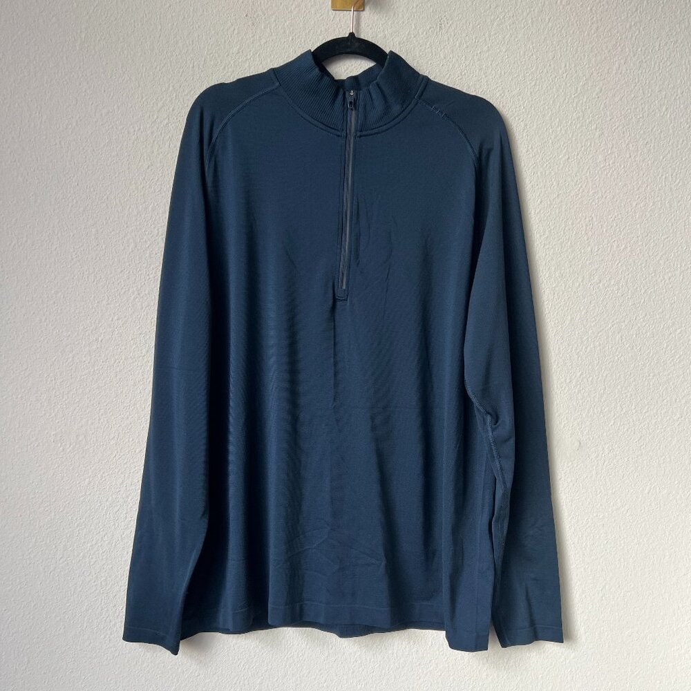 Lululemon Navy Half Zip Pullover Size L